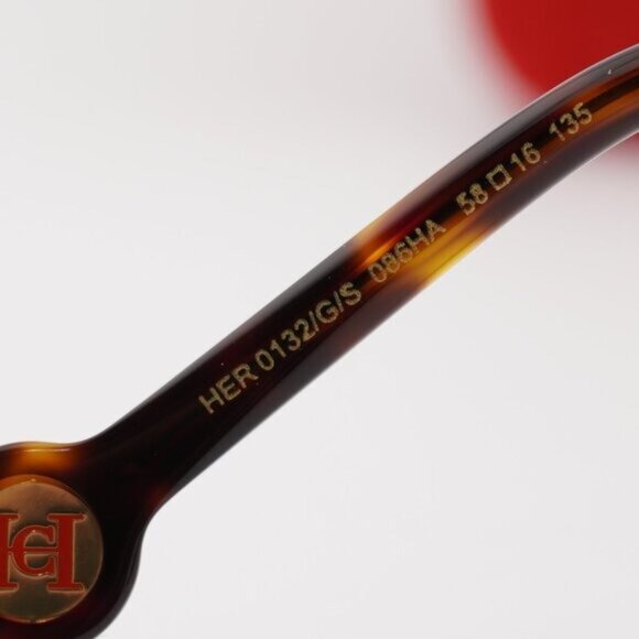 Carolina Herrera HER 0132/G/S 0086 HA Square Sunglasses - Havana/Gold/Brown main image 5